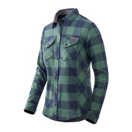 MARIGOLD WOMAN`S SHIRT - MOSS GREEN CHECKERED - HELIKON